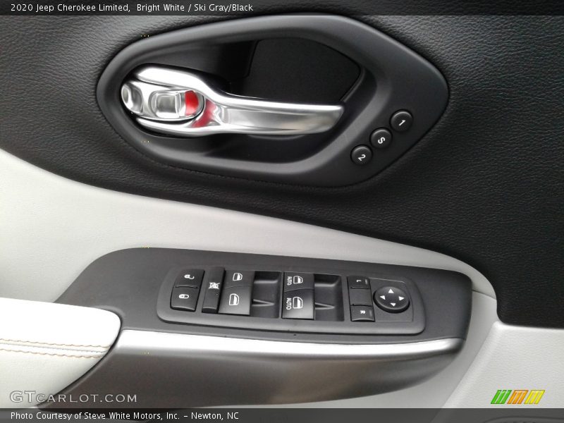 Bright White / Ski Gray/Black 2020 Jeep Cherokee Limited