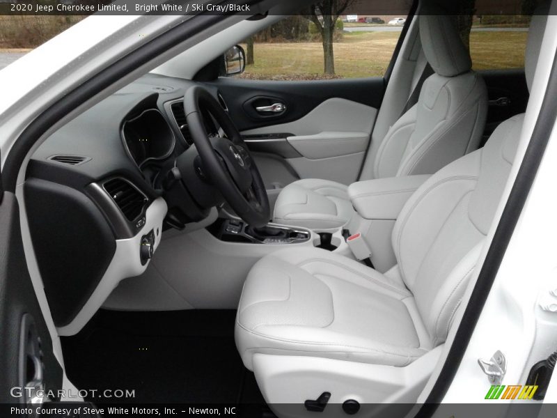 Bright White / Ski Gray/Black 2020 Jeep Cherokee Limited