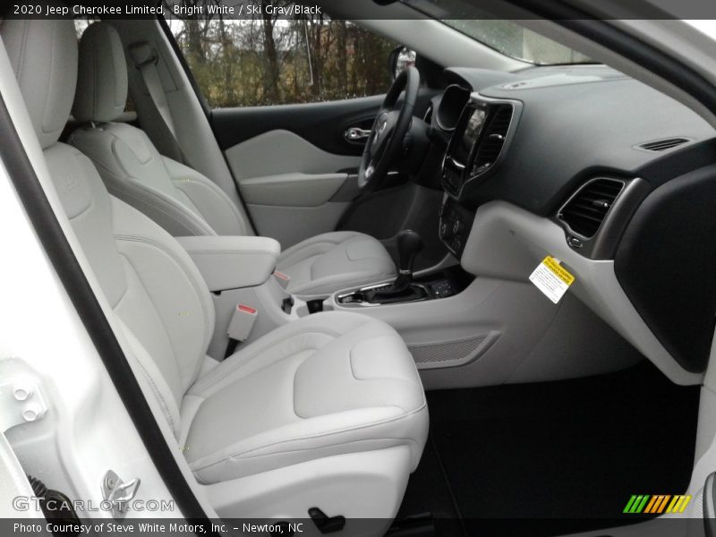 Bright White / Ski Gray/Black 2020 Jeep Cherokee Limited