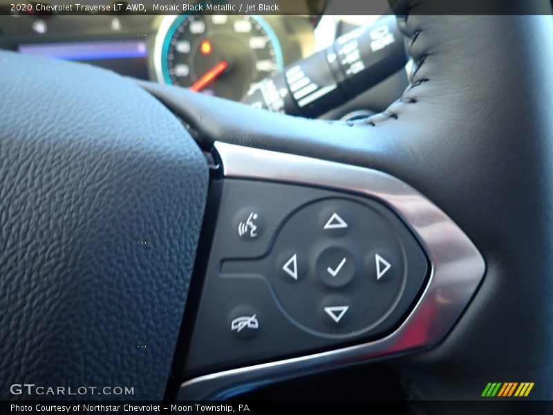 Mosaic Black Metallic / Jet Black 2020 Chevrolet Traverse LT AWD