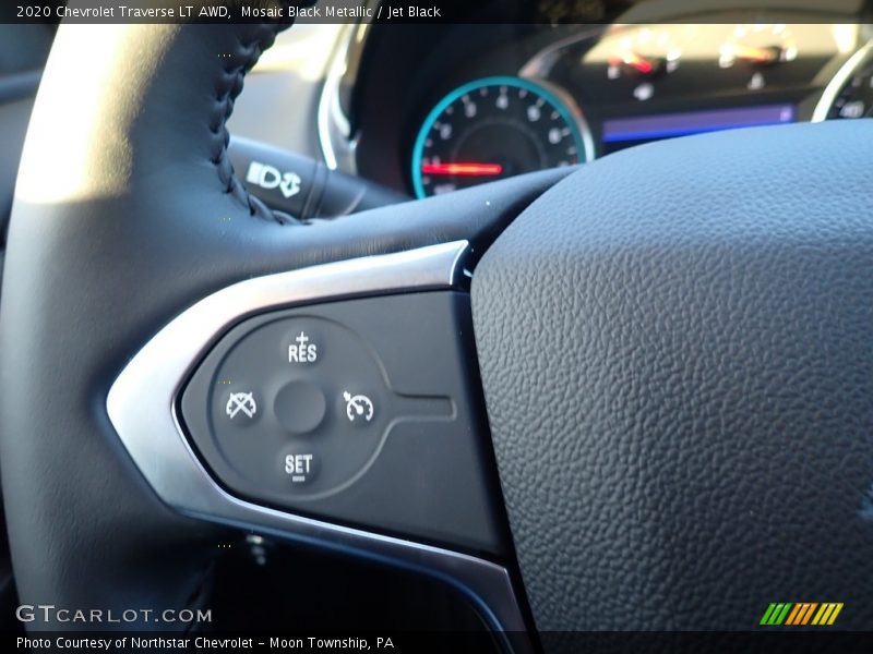 Mosaic Black Metallic / Jet Black 2020 Chevrolet Traverse LT AWD