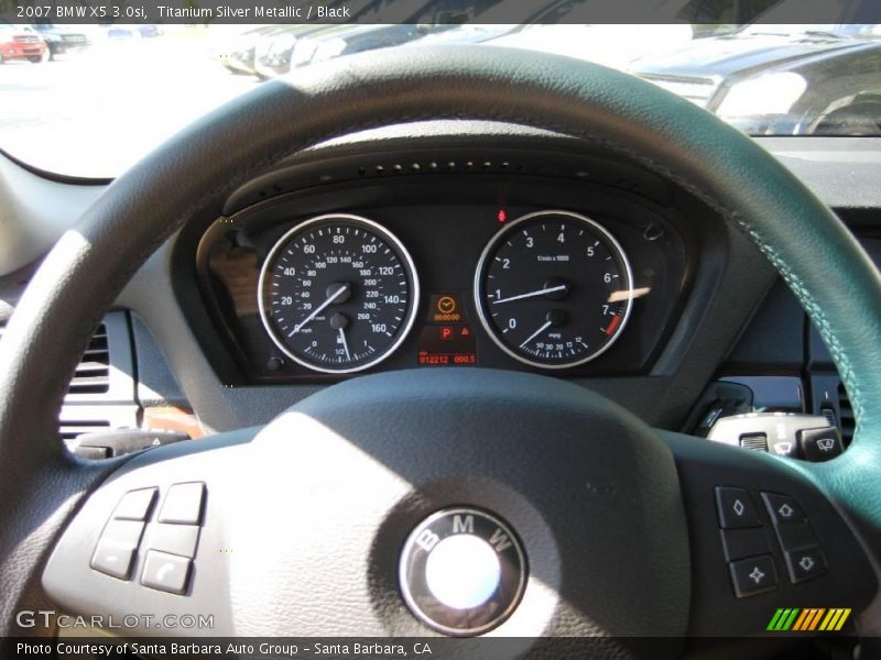 Titanium Silver Metallic / Black 2007 BMW X5 3.0si