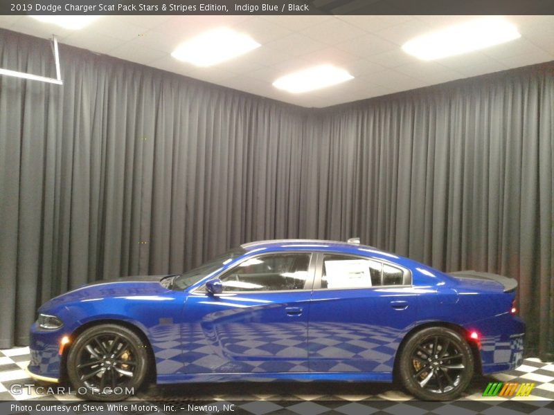 Indigo Blue / Black 2019 Dodge Charger Scat Pack Stars & Stripes Edition
