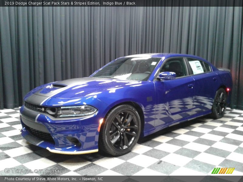 Indigo Blue / Black 2019 Dodge Charger Scat Pack Stars & Stripes Edition