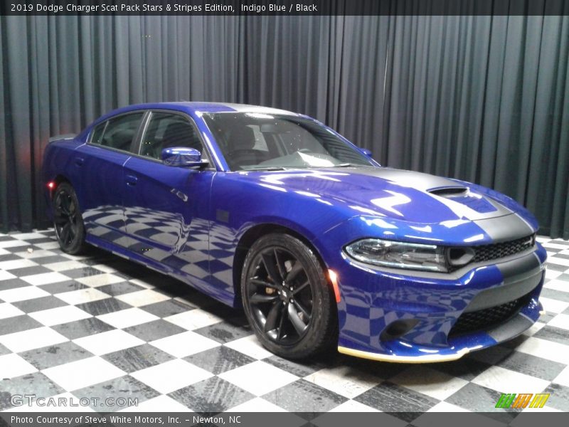 Indigo Blue / Black 2019 Dodge Charger Scat Pack Stars & Stripes Edition