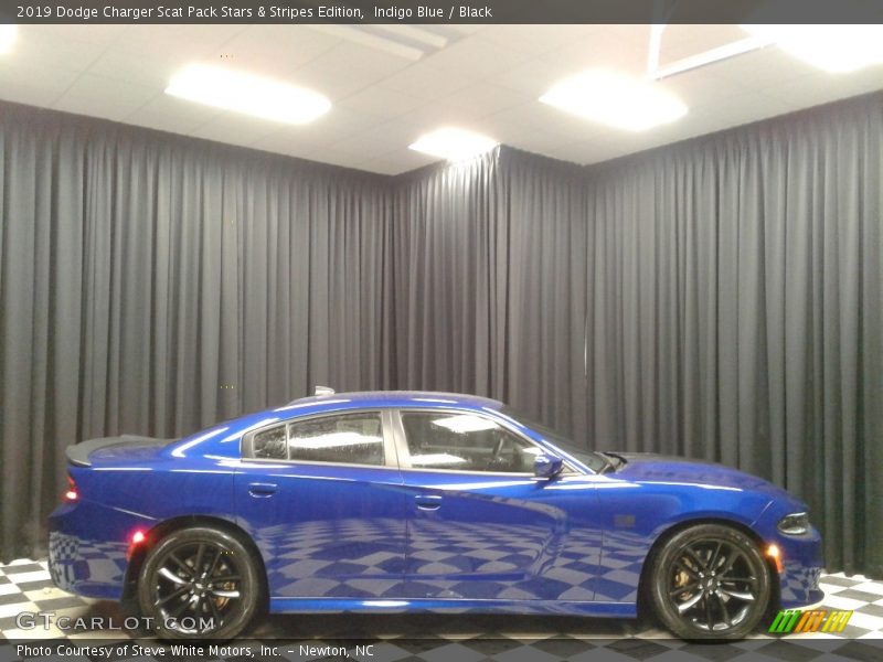 Indigo Blue / Black 2019 Dodge Charger Scat Pack Stars & Stripes Edition