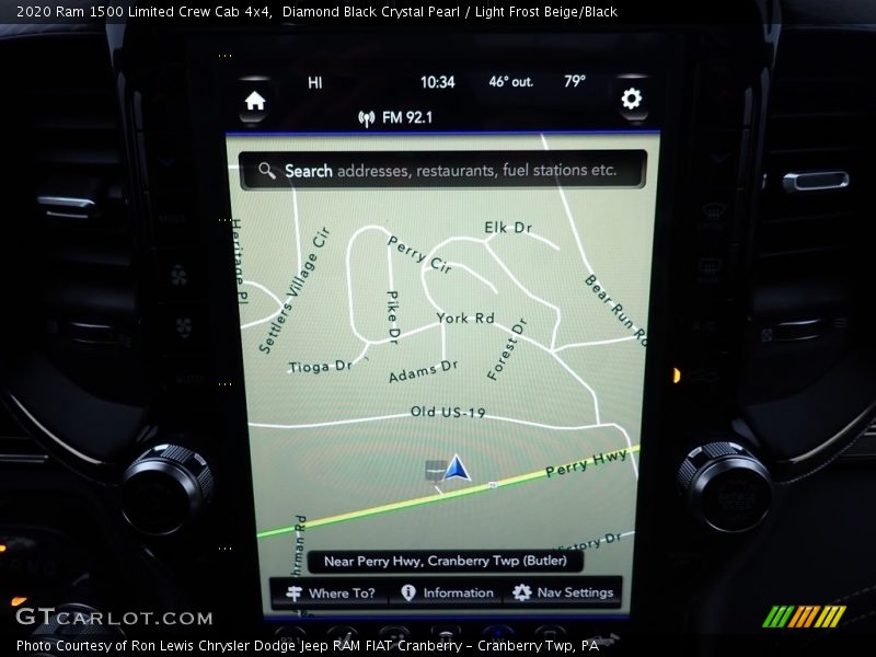 Navigation of 2020 1500 Limited Crew Cab 4x4