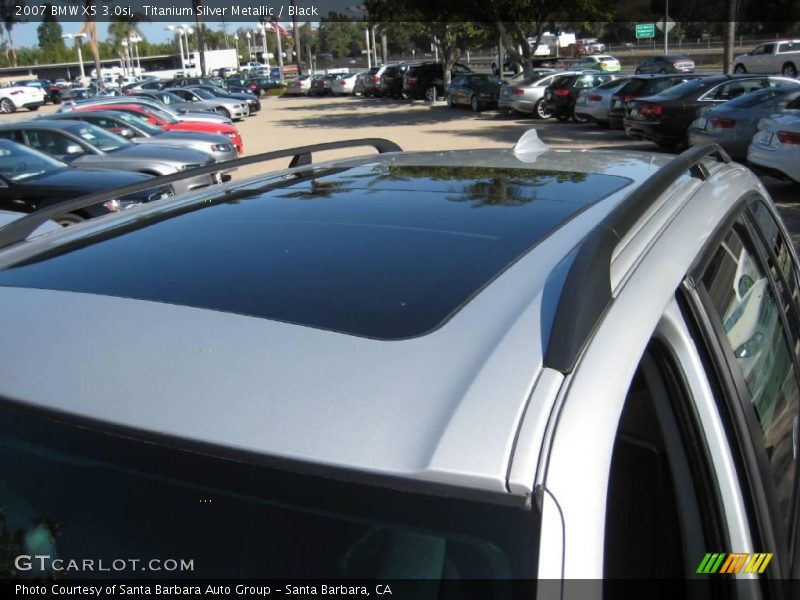 Titanium Silver Metallic / Black 2007 BMW X5 3.0si