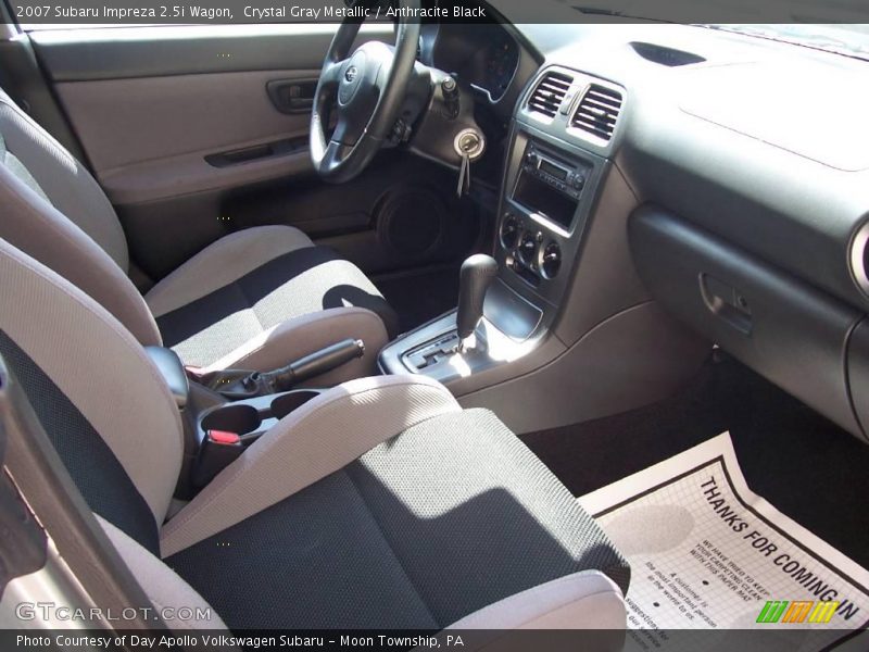 Crystal Gray Metallic / Anthracite Black 2007 Subaru Impreza 2.5i Wagon