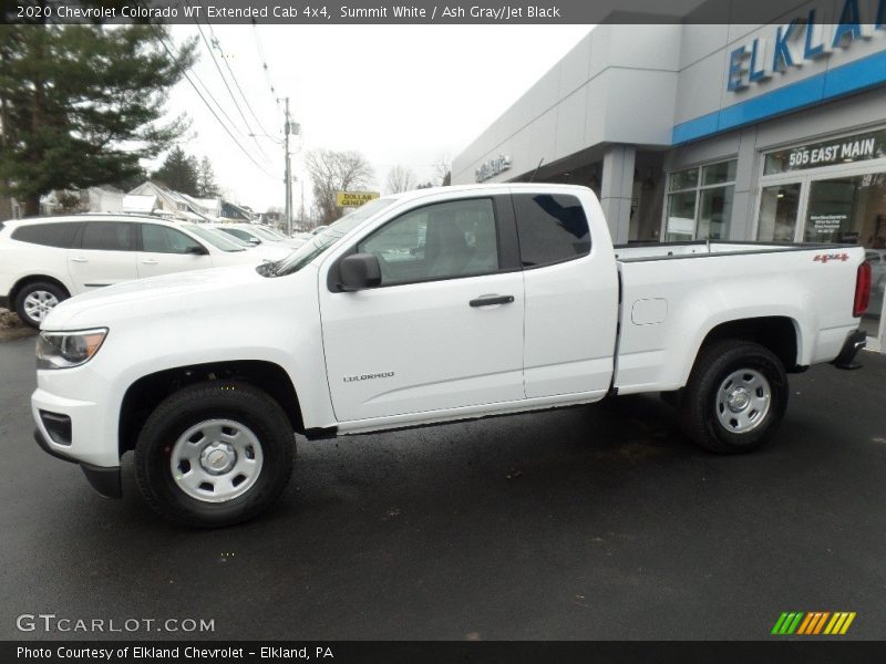 Summit White / Ash Gray/Jet Black 2020 Chevrolet Colorado WT Extended Cab 4x4