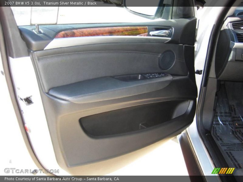 Titanium Silver Metallic / Black 2007 BMW X5 3.0si