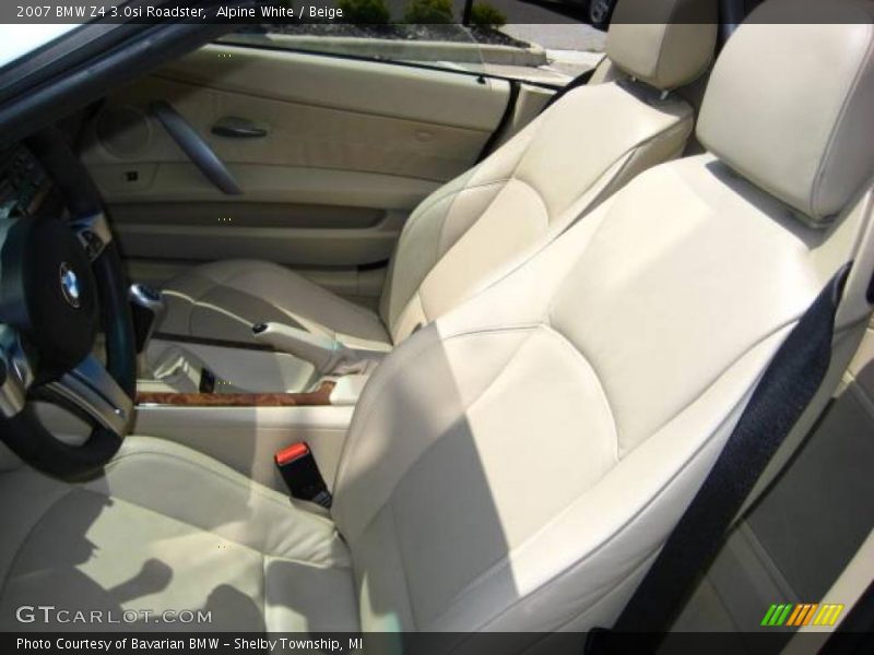 Alpine White / Beige 2007 BMW Z4 3.0si Roadster