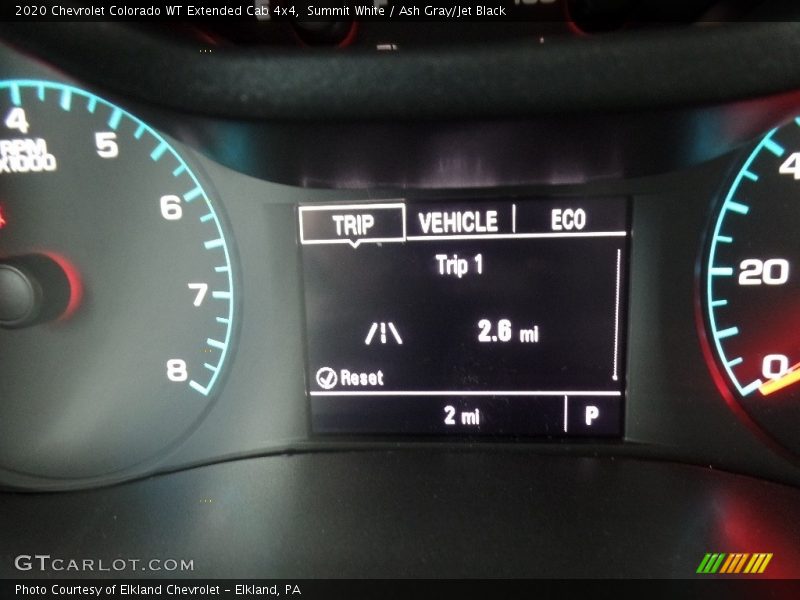 Summit White / Ash Gray/Jet Black 2020 Chevrolet Colorado WT Extended Cab 4x4