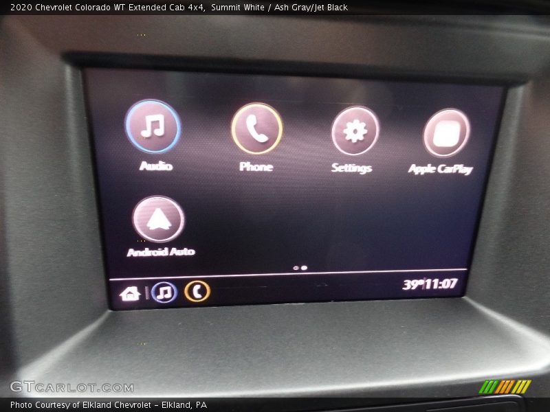 Summit White / Ash Gray/Jet Black 2020 Chevrolet Colorado WT Extended Cab 4x4