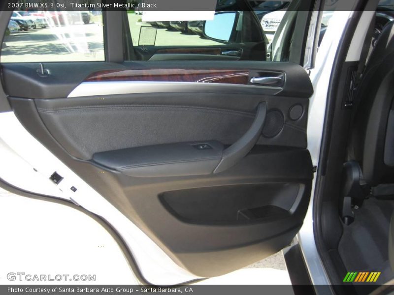 Titanium Silver Metallic / Black 2007 BMW X5 3.0si