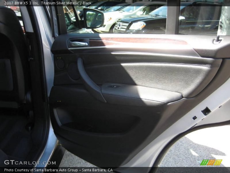 Titanium Silver Metallic / Black 2007 BMW X5 3.0si