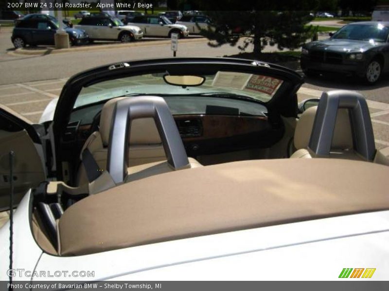 Alpine White / Beige 2007 BMW Z4 3.0si Roadster