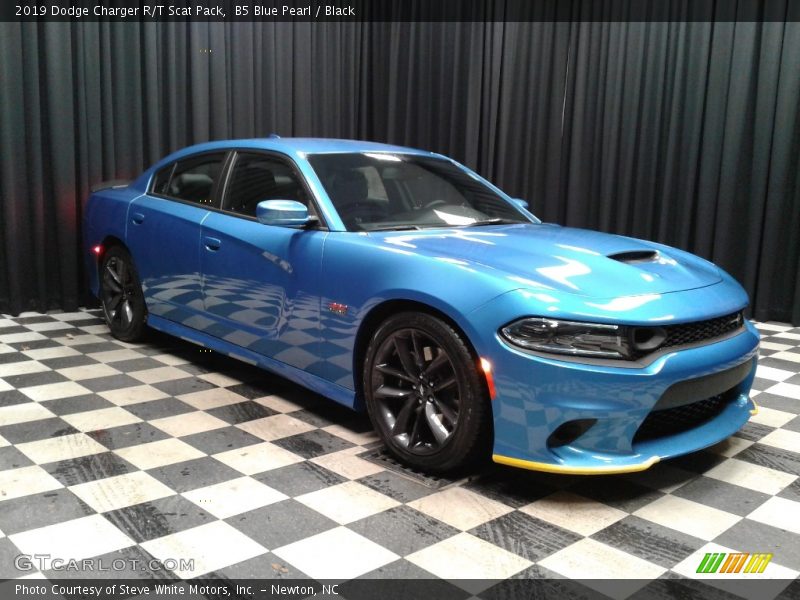 B5 Blue Pearl / Black 2019 Dodge Charger R/T Scat Pack