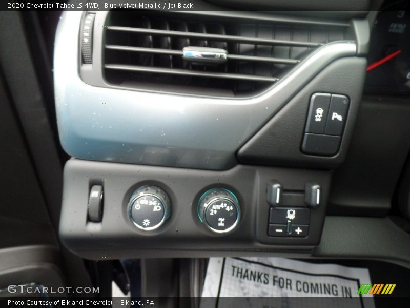 Blue Velvet Metallic / Jet Black 2020 Chevrolet Tahoe LS 4WD