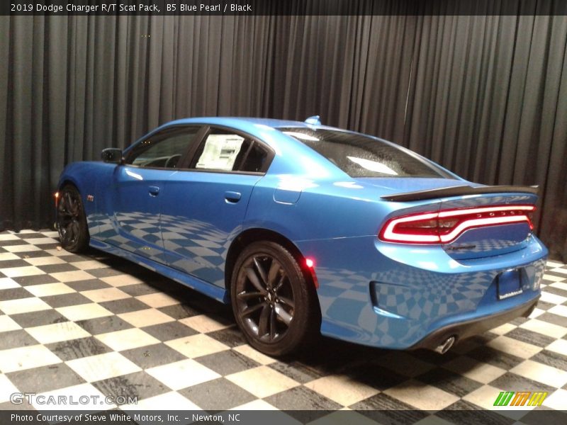 B5 Blue Pearl / Black 2019 Dodge Charger R/T Scat Pack