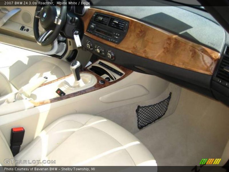 Alpine White / Beige 2007 BMW Z4 3.0si Roadster