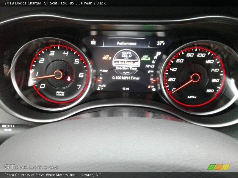 B5 Blue Pearl / Black 2019 Dodge Charger R/T Scat Pack