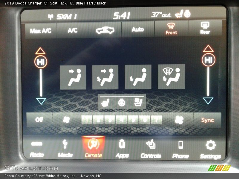 B5 Blue Pearl / Black 2019 Dodge Charger R/T Scat Pack