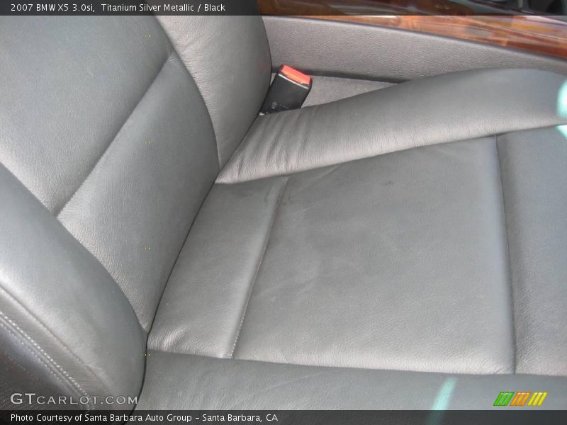 Titanium Silver Metallic / Black 2007 BMW X5 3.0si