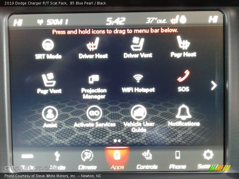 B5 Blue Pearl / Black 2019 Dodge Charger R/T Scat Pack