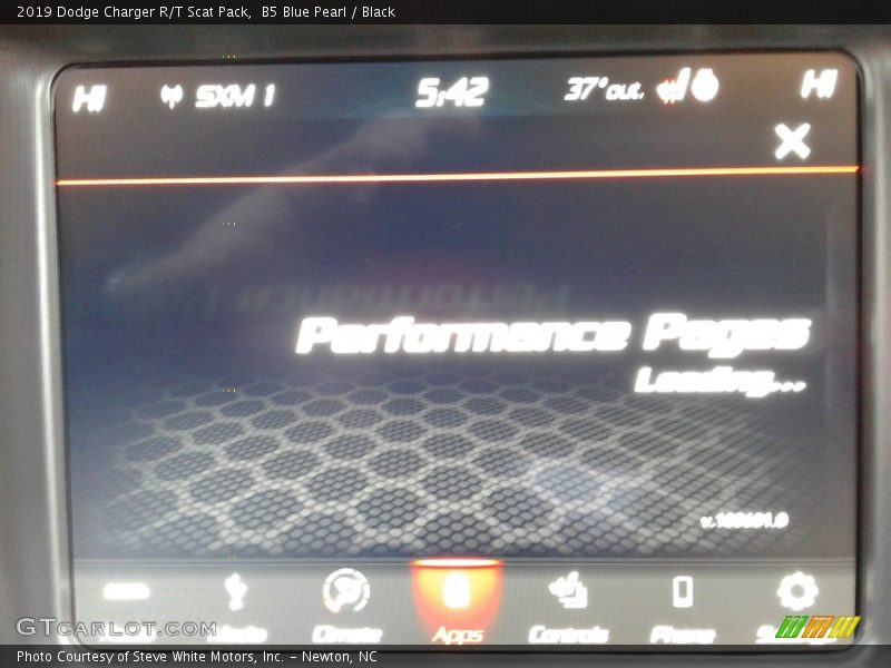 B5 Blue Pearl / Black 2019 Dodge Charger R/T Scat Pack