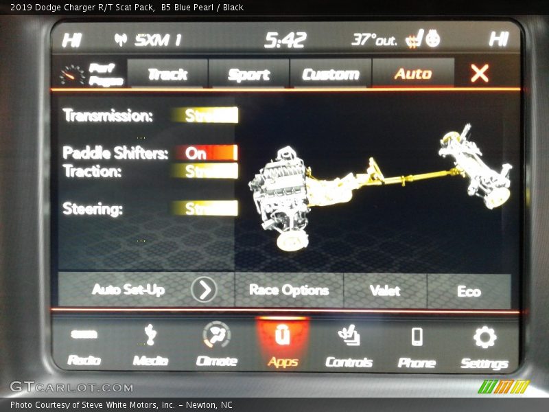 B5 Blue Pearl / Black 2019 Dodge Charger R/T Scat Pack