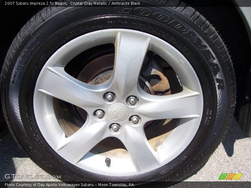 Crystal Gray Metallic / Anthracite Black 2007 Subaru Impreza 2.5i Wagon