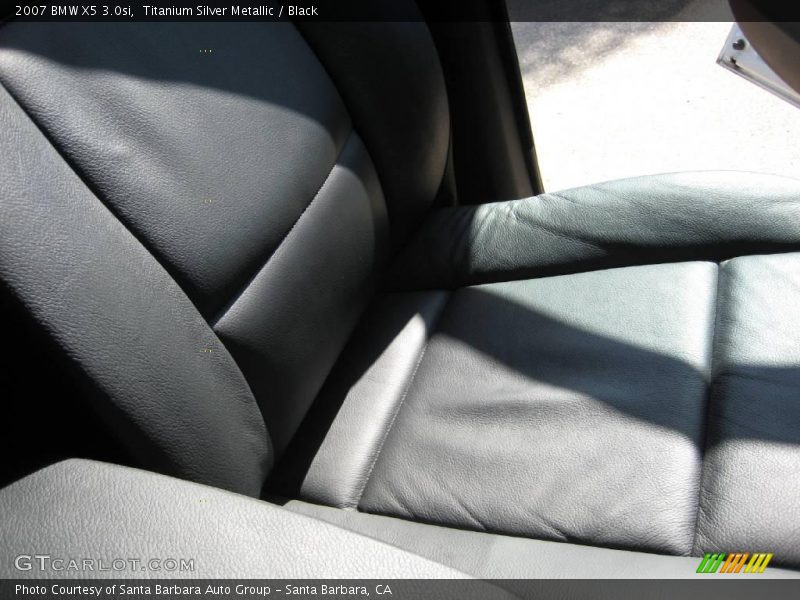 Titanium Silver Metallic / Black 2007 BMW X5 3.0si