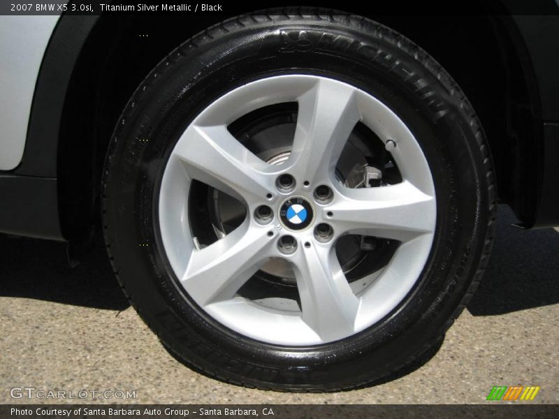 Titanium Silver Metallic / Black 2007 BMW X5 3.0si