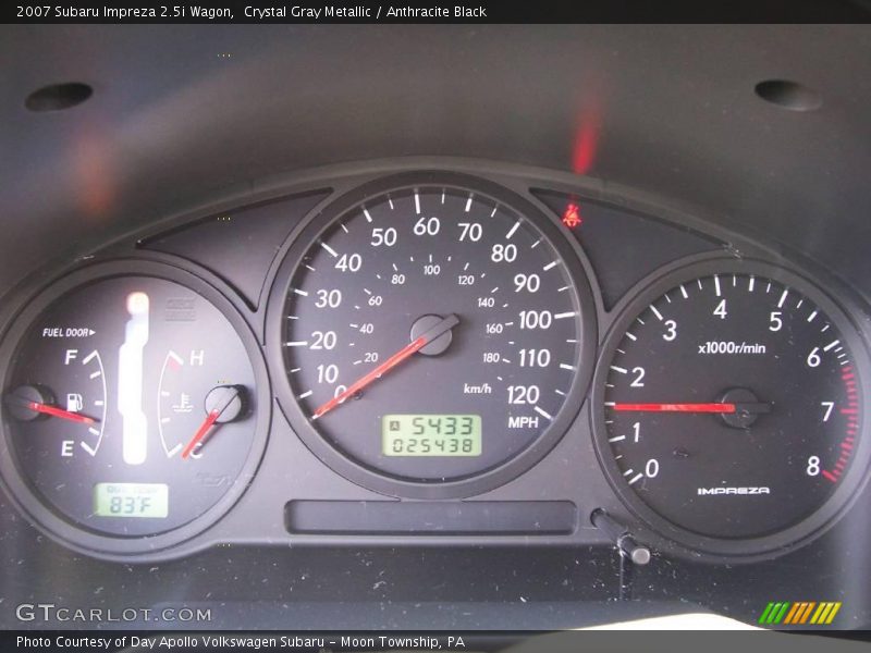 Crystal Gray Metallic / Anthracite Black 2007 Subaru Impreza 2.5i Wagon