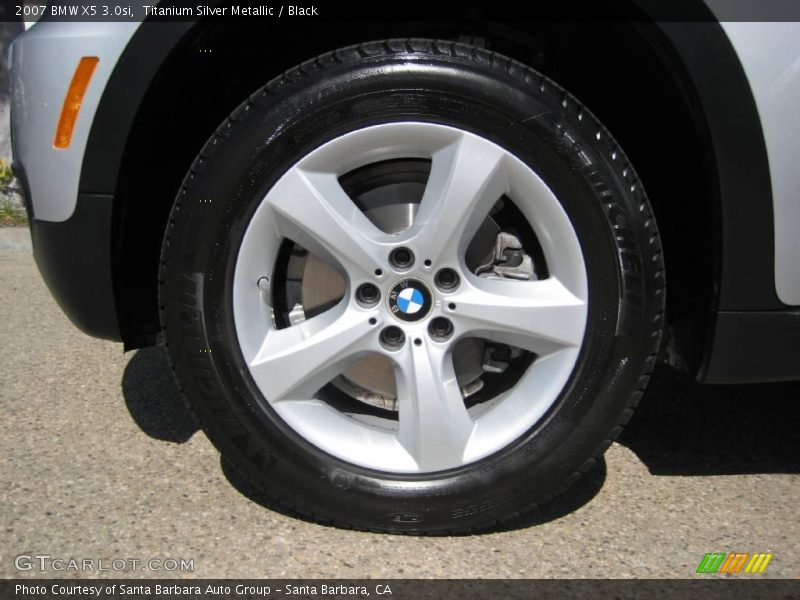 Titanium Silver Metallic / Black 2007 BMW X5 3.0si