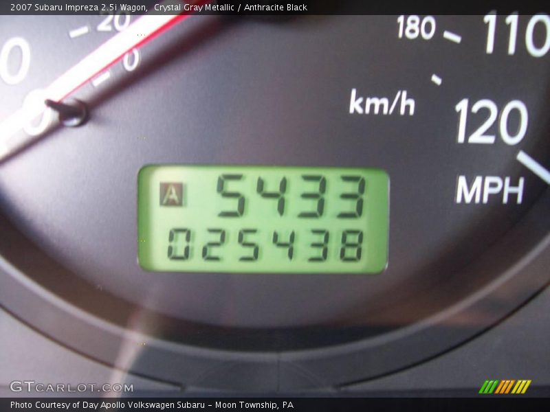 Crystal Gray Metallic / Anthracite Black 2007 Subaru Impreza 2.5i Wagon
