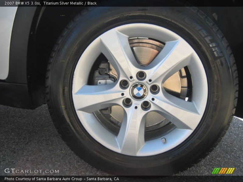 Titanium Silver Metallic / Black 2007 BMW X5 3.0si