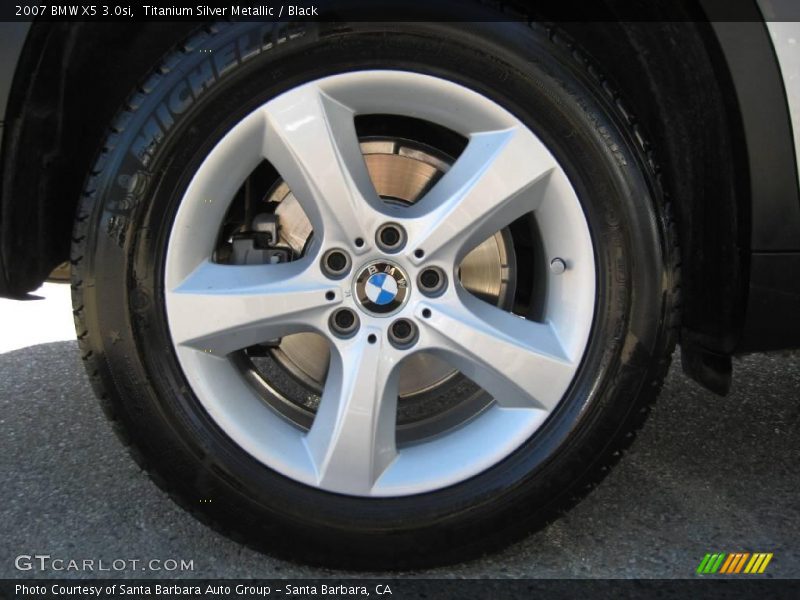 Titanium Silver Metallic / Black 2007 BMW X5 3.0si