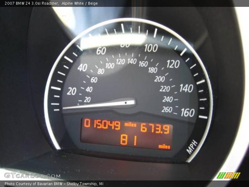 Alpine White / Beige 2007 BMW Z4 3.0si Roadster