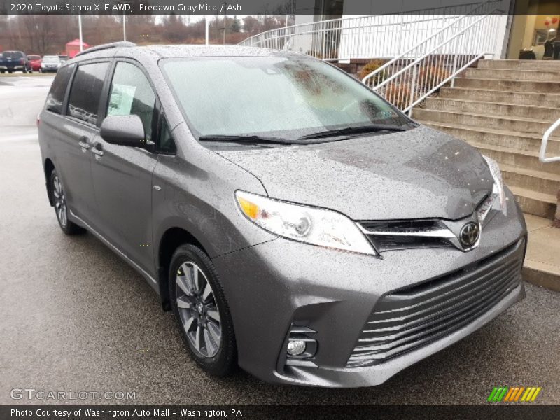 Predawn Gray Mica / Ash 2020 Toyota Sienna XLE AWD