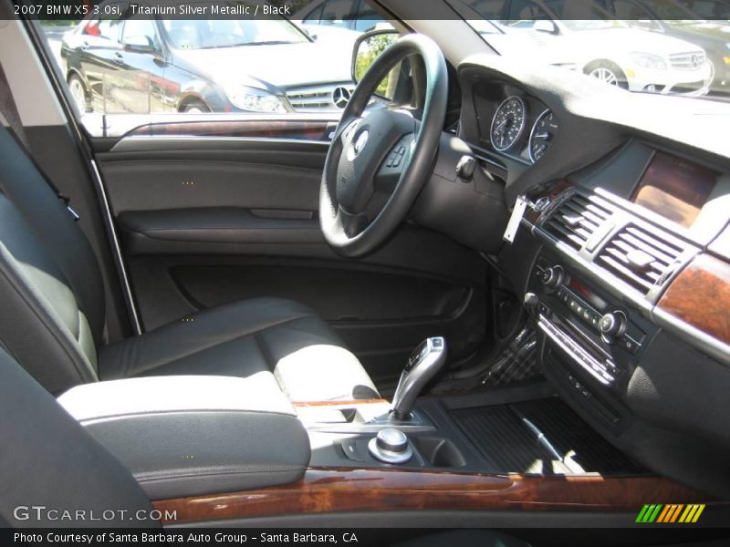 Titanium Silver Metallic / Black 2007 BMW X5 3.0si