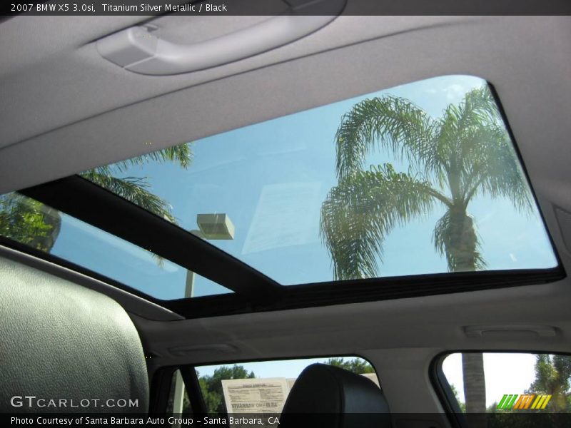 Titanium Silver Metallic / Black 2007 BMW X5 3.0si