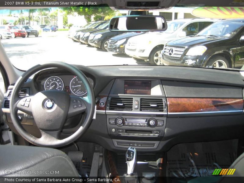 Titanium Silver Metallic / Black 2007 BMW X5 3.0si