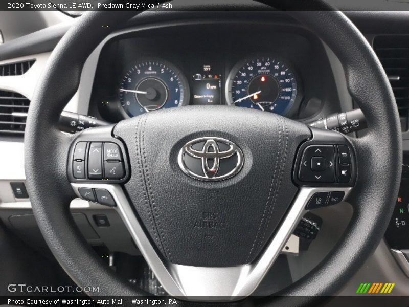 Predawn Gray Mica / Ash 2020 Toyota Sienna LE AWD