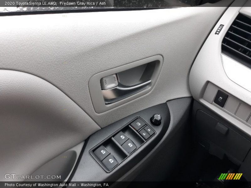 Predawn Gray Mica / Ash 2020 Toyota Sienna LE AWD