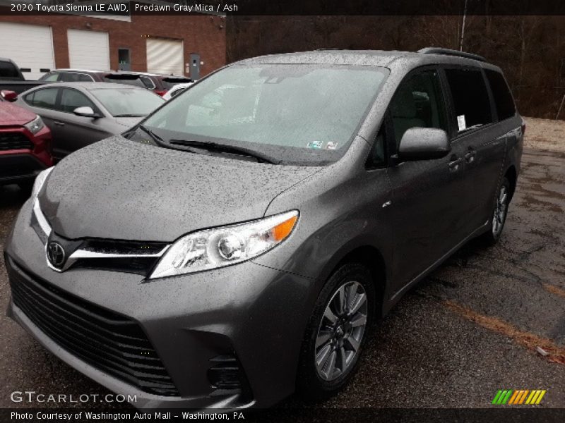 Predawn Gray Mica / Ash 2020 Toyota Sienna LE AWD