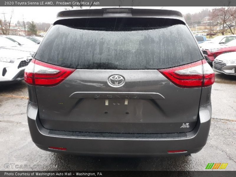 Predawn Gray Mica / Ash 2020 Toyota Sienna LE AWD