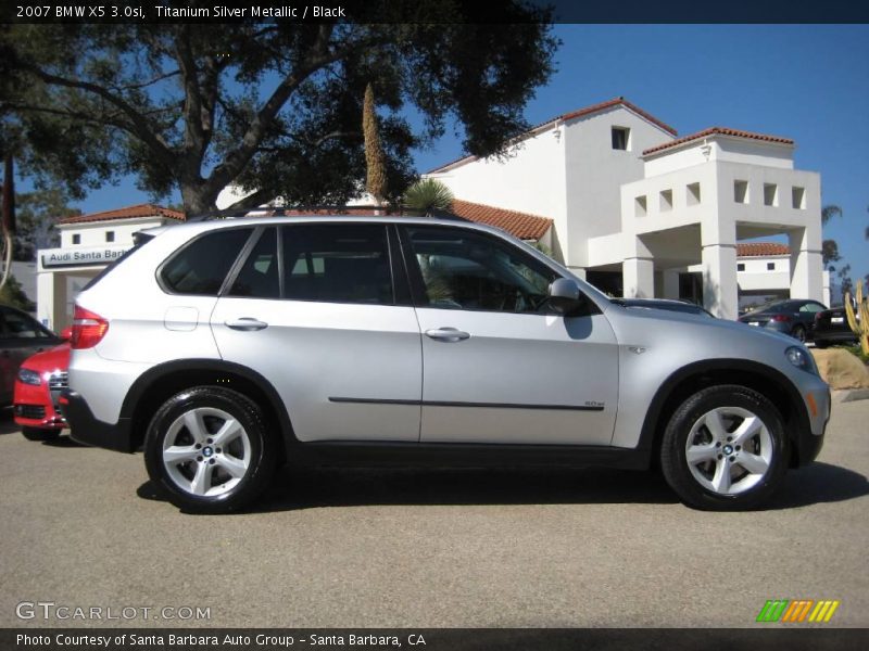 Titanium Silver Metallic / Black 2007 BMW X5 3.0si