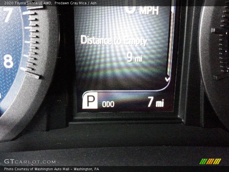 Predawn Gray Mica / Ash 2020 Toyota Sienna LE AWD